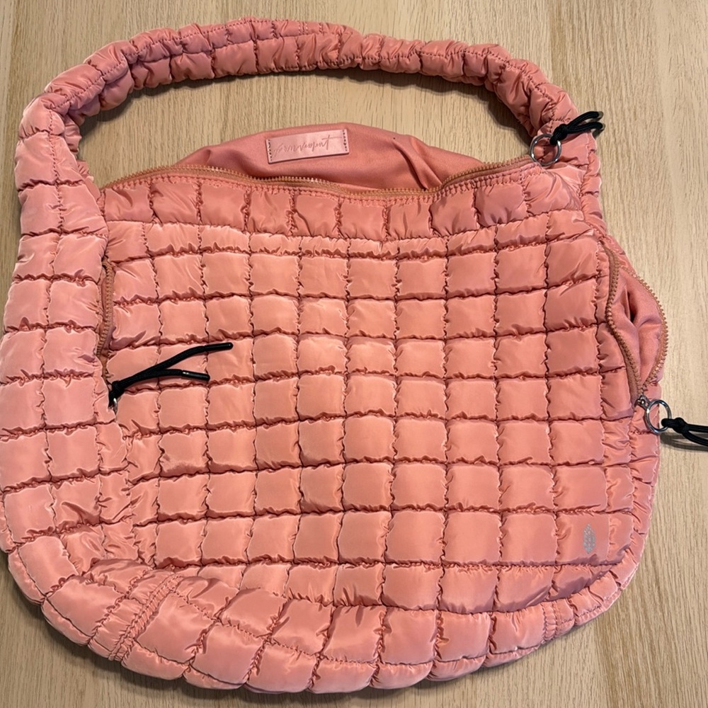 Free People Movement Quilted Carryall Tote - Pink (Ballet Slipper)